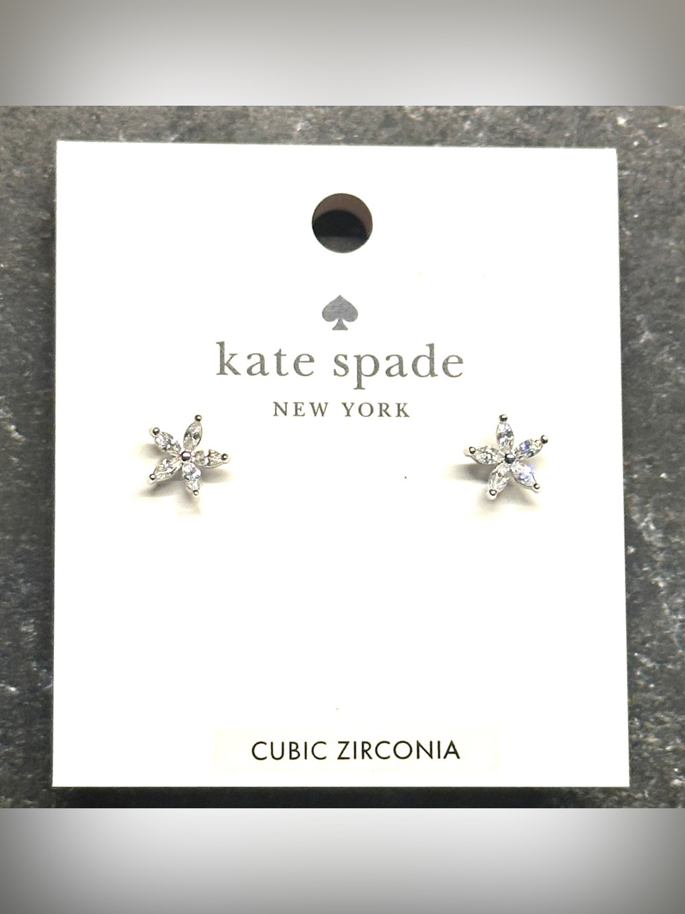 kate spade Silver Starfish Cubic Zirconia Stud Earrings